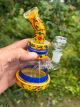 B-14 Artglass bong, 16 cm - TILBUD