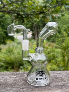 Liten glassbong fra BREIT, 16 cm - TILBUD